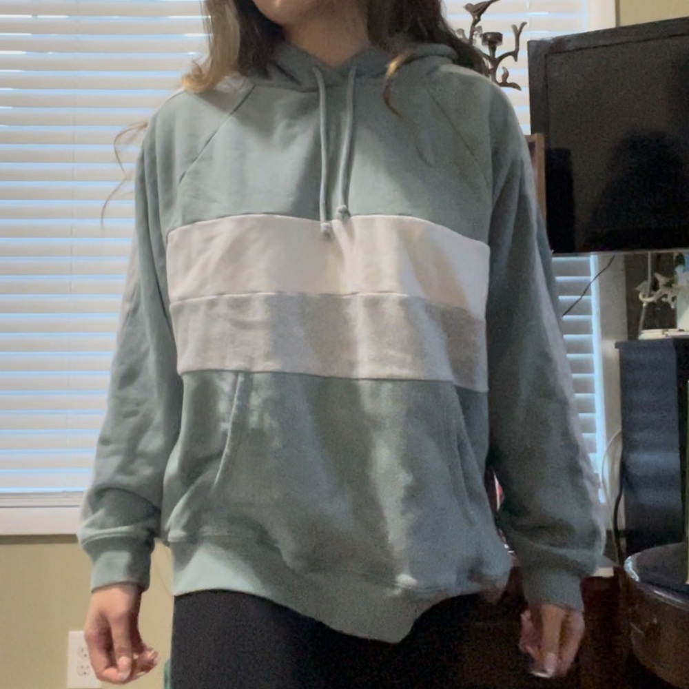 American Eagle Colorblock Fleece Hoodie